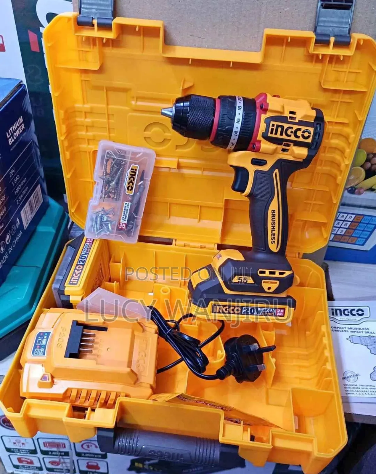 Ingco Cordless Drill 20v / Rechargeable Ingco Drill Cordless 20v