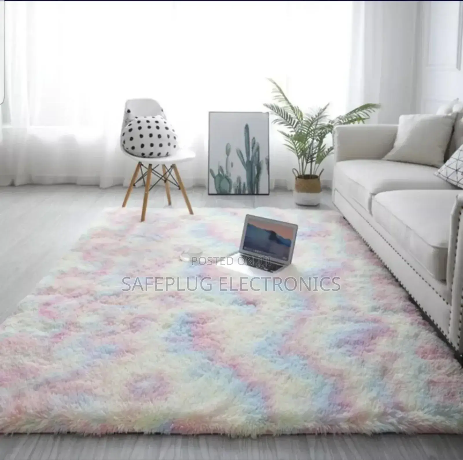 Fluffy Carpet With Patches
