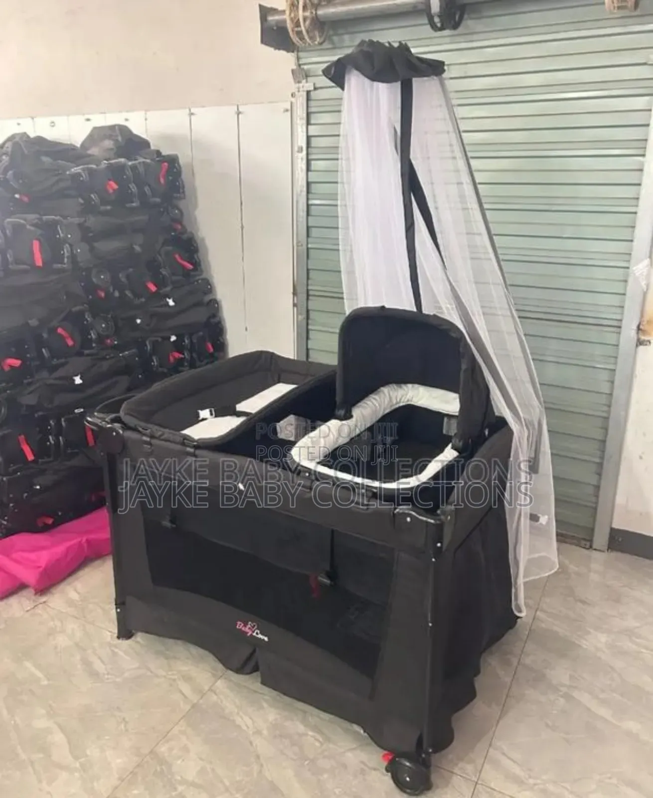 Baby Cosleeper Playpen Bassinet Cot With Net Pad