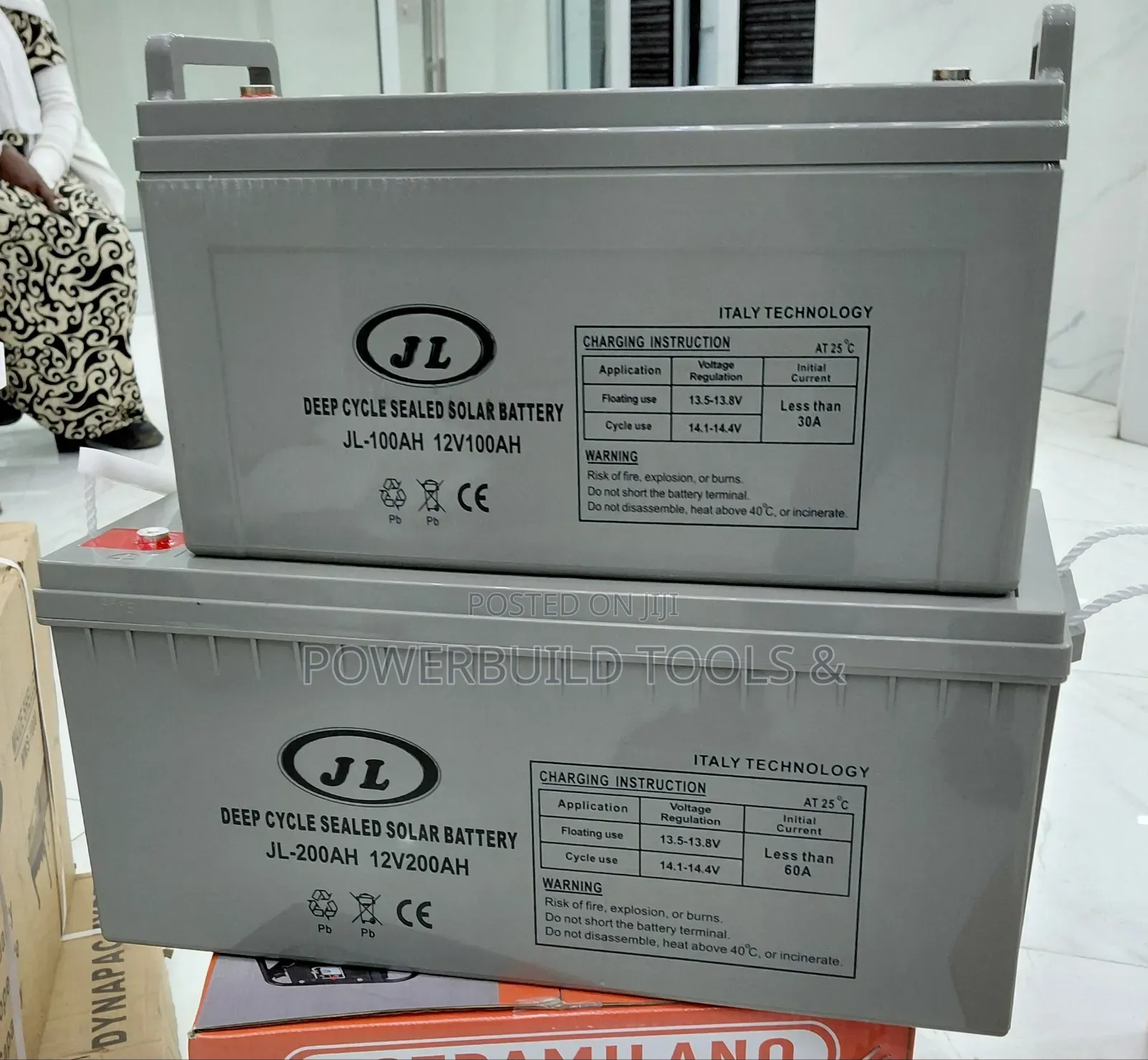 Jl 200ah 12v Deep Cycle Solar Battery 200amps