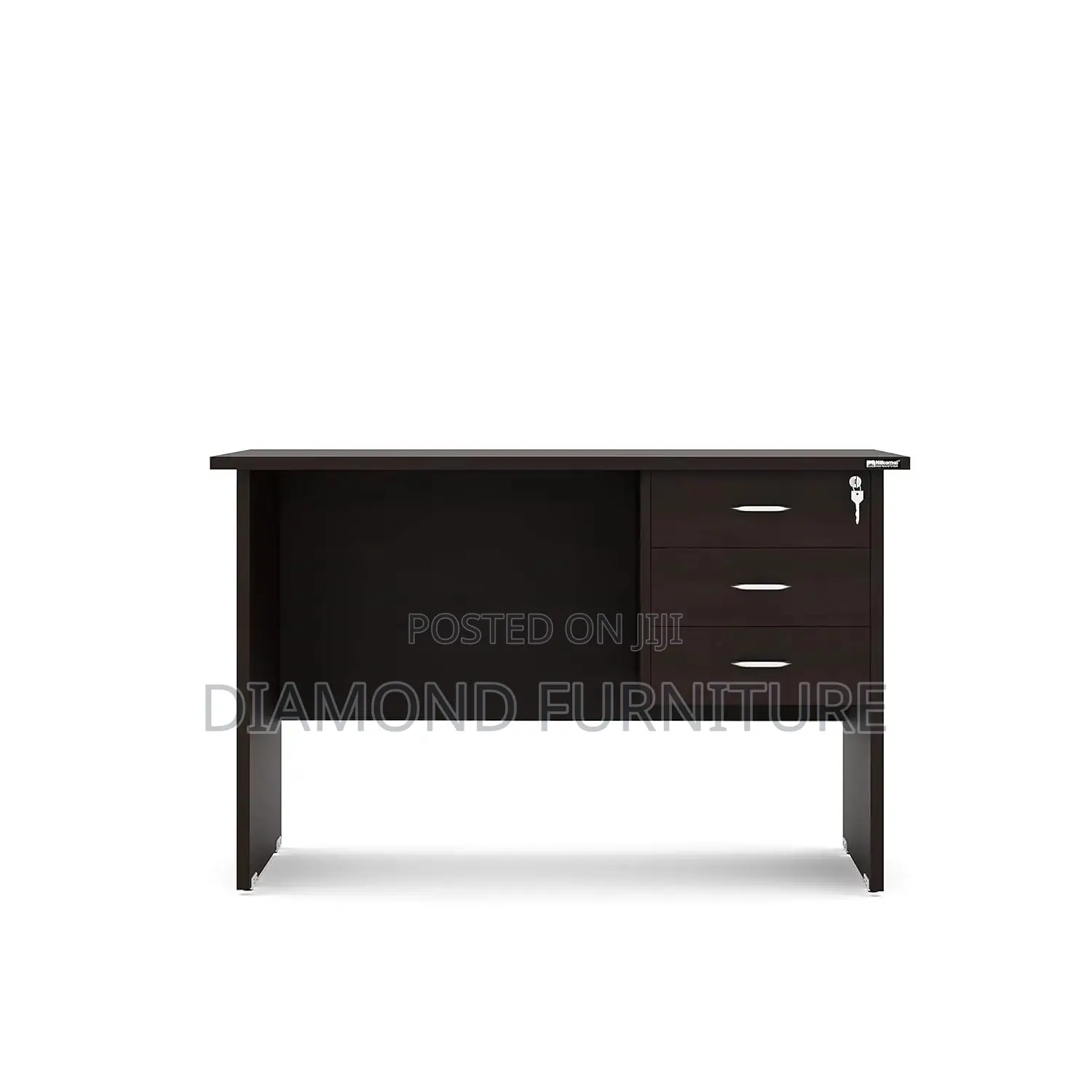 Office Furniture; Compact (120cm) Office Desk With Storage Drawers