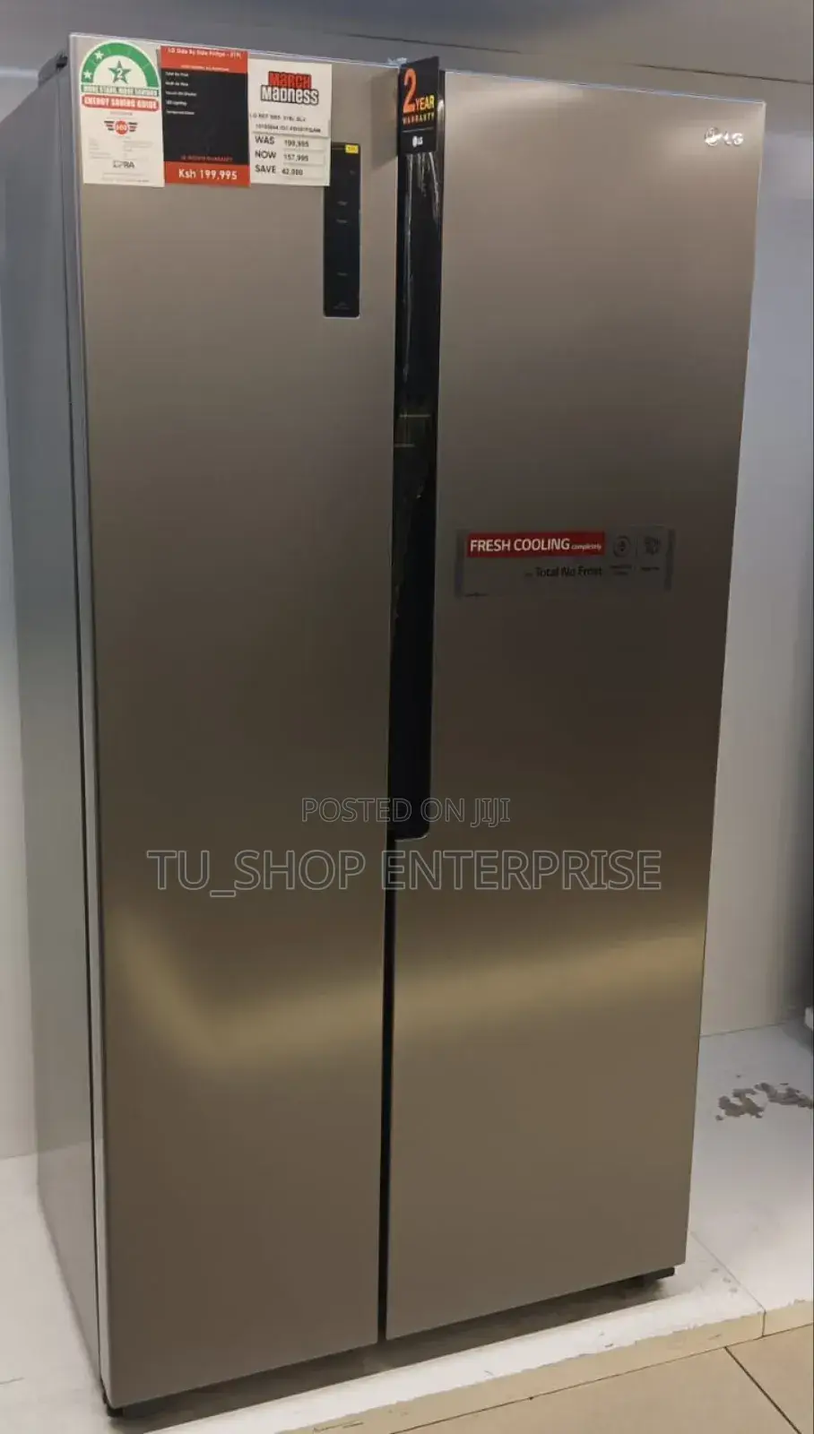 Lg 519 Litres Side by Side Refrigerator