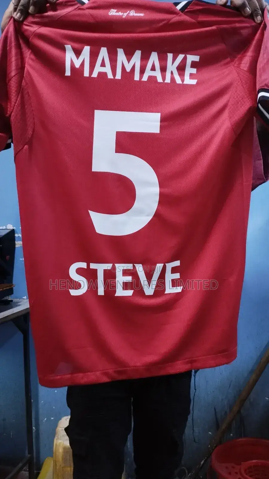 Original Jersey Printing (Man U, Arsenal, Mancity, Chelsea, Liverpool)
