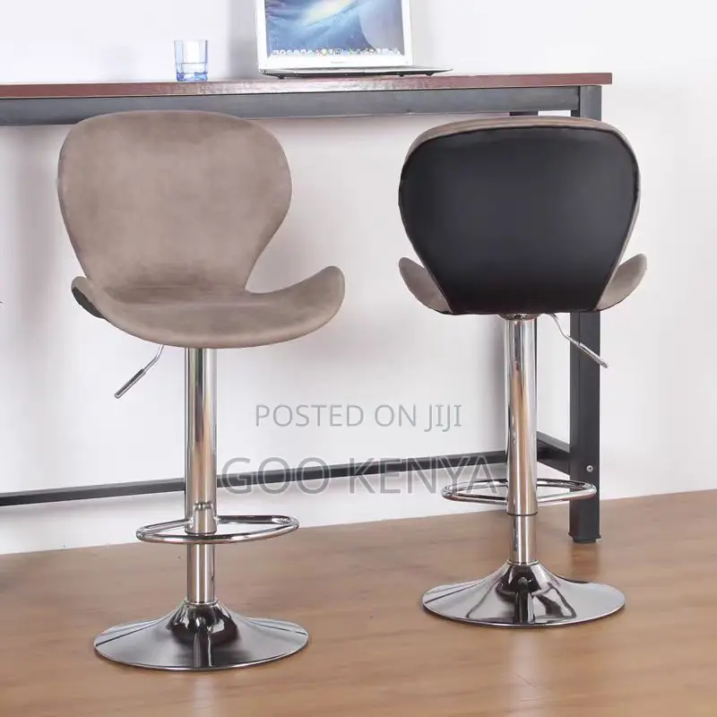 Bar Stool; Elegant Pu Leather High Bar Chair With Swivel Seat