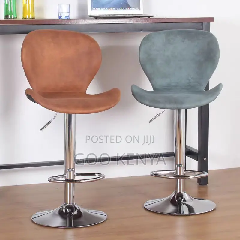 Bar Stool; Elegant Pu Leather High Bar Chair With Swivel Seat