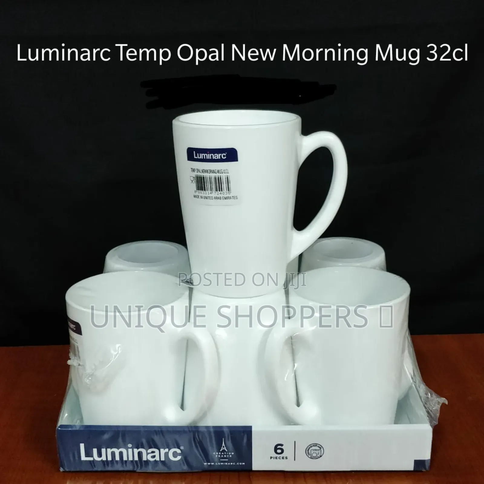 Q4243 Luminarc Temp Opal New Morning Mug Six Piece/=~