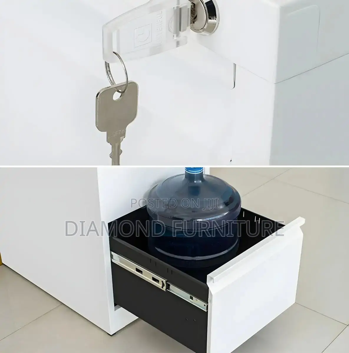 Office Cabinet; Compact Steel Storage Cabinet With Space-Saving Design