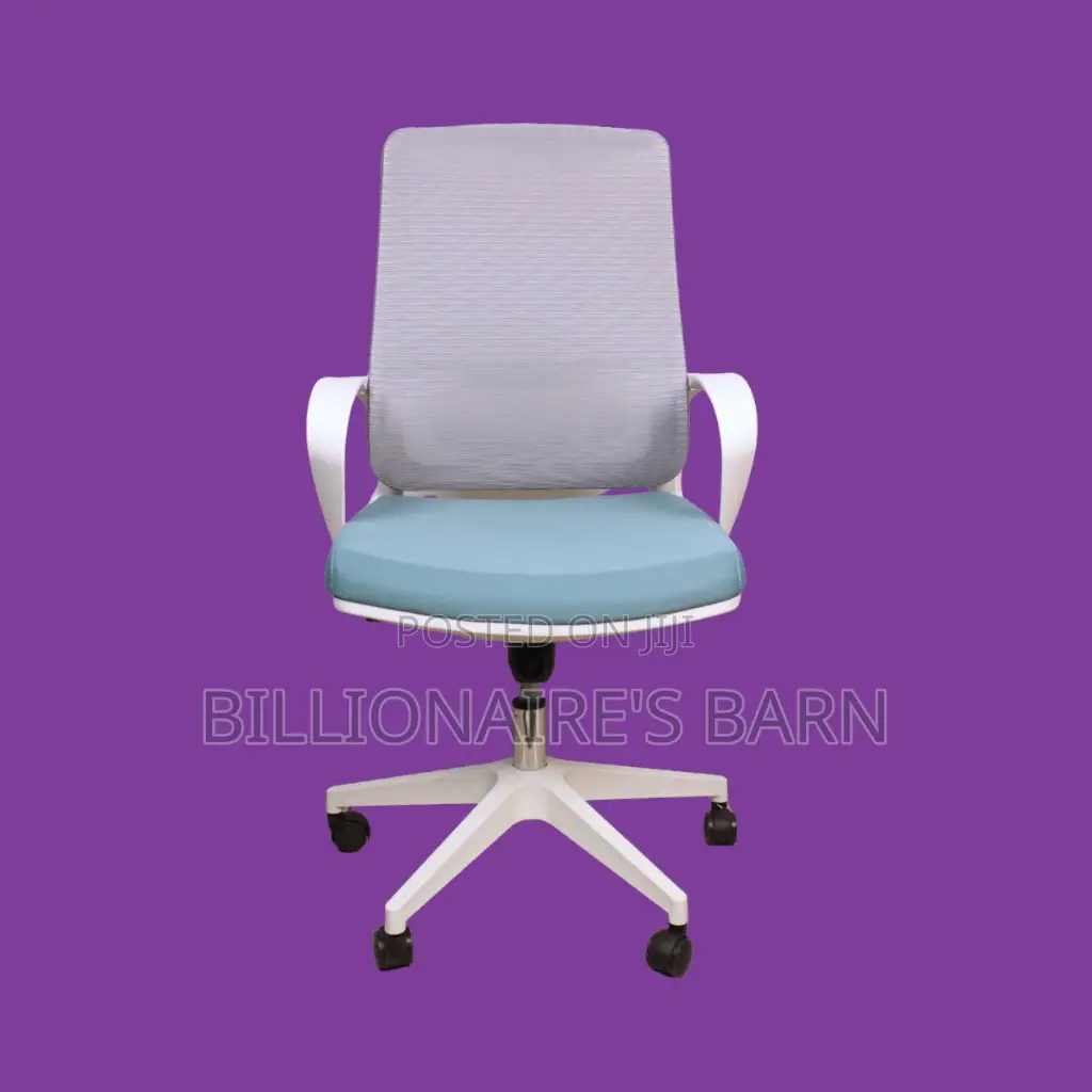 White Ergonomic Mesh Office Chair — Scratch-Resistant Finish #309