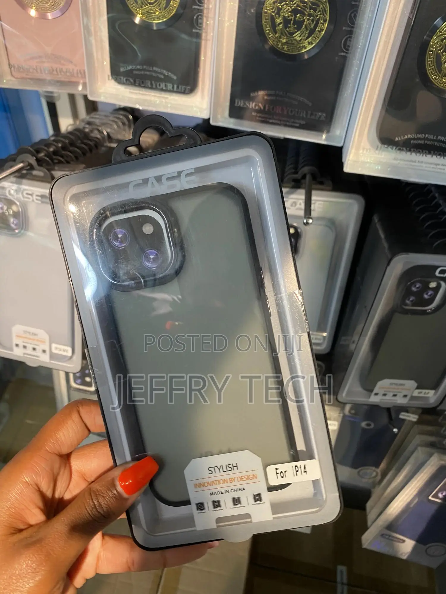 Jetech Matte Case for iPhone 14 Transliscent Back Case