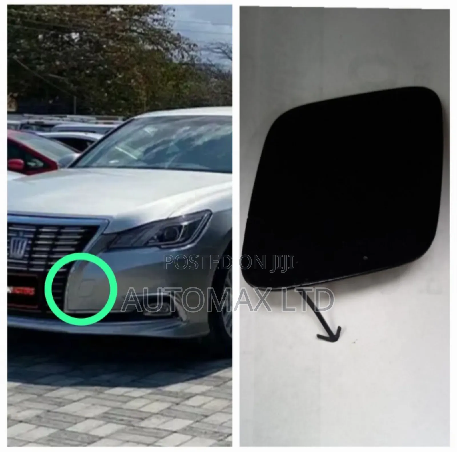 Toyota Crown Grs210, Front Bumper Towing Hook Cap Cover