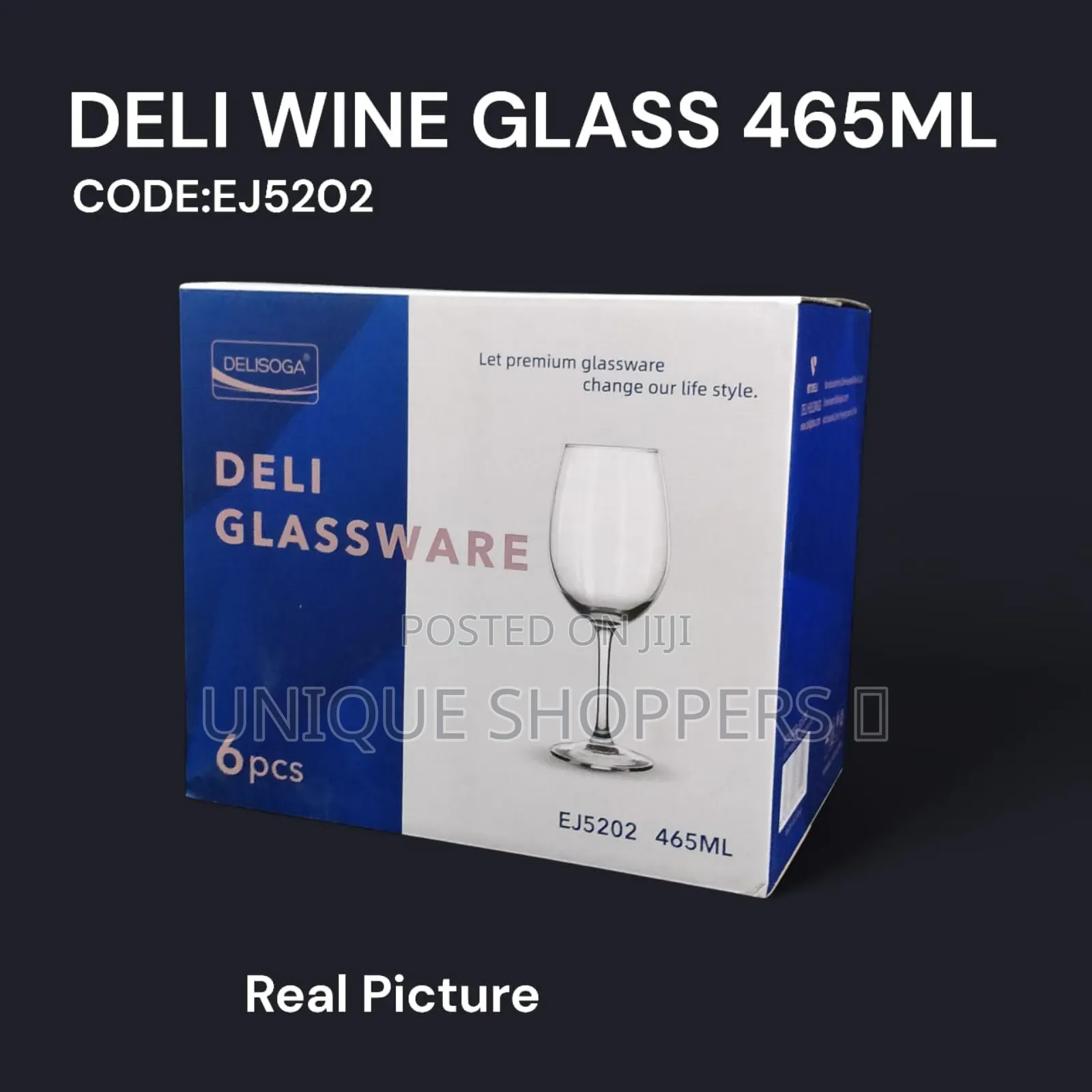 Delisoga Wine Glass 465ml (Code: Ej5202)* Now Available