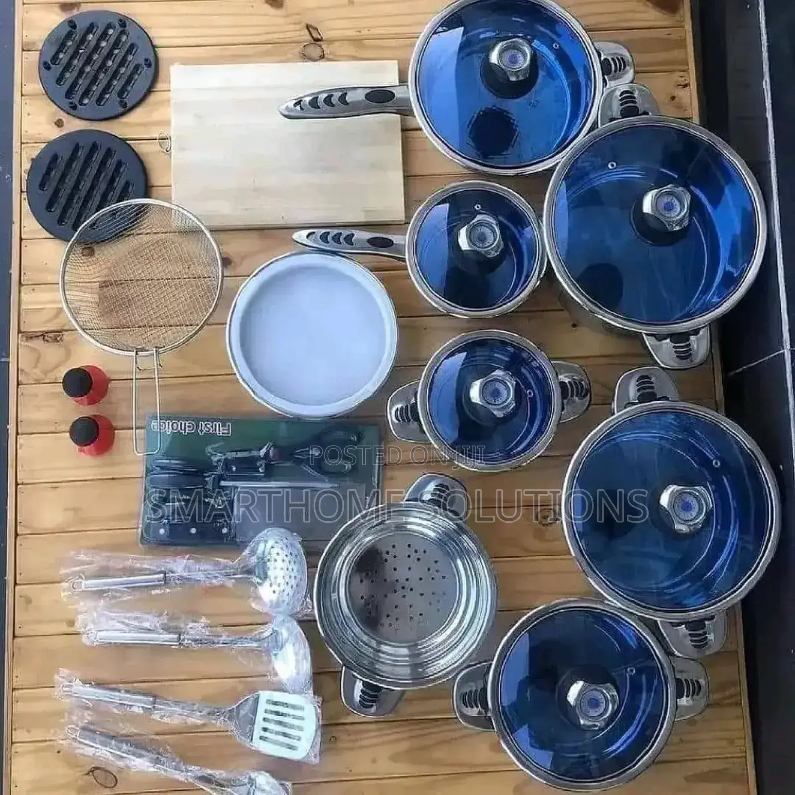 Marwa 30pcs Stainless Cookware/ Chopping Board