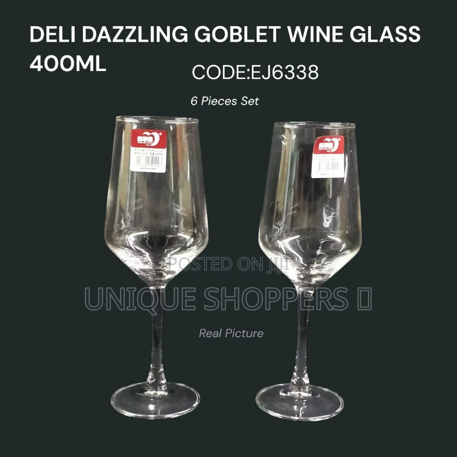 Delisoga Wine Glass 400ml (Code: Ej6338)* Now Available
