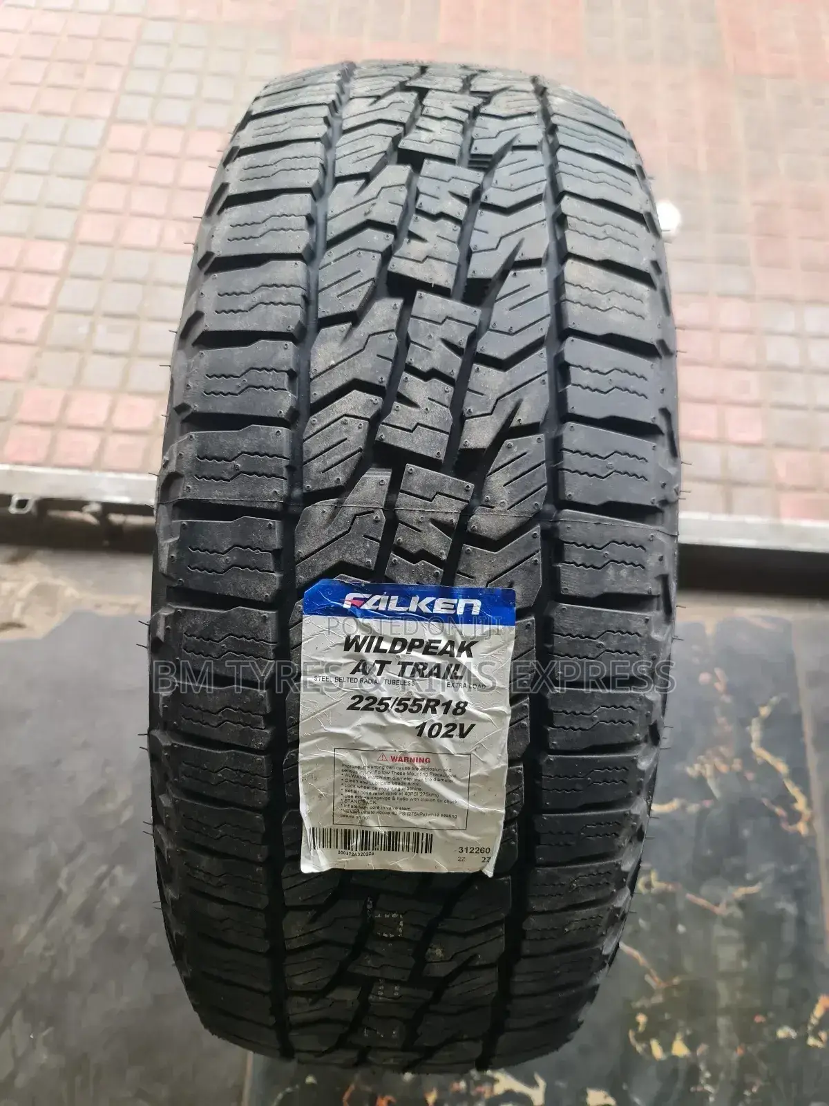225 /55 R18 Falken Tyres (All Terrrain) Thailand.