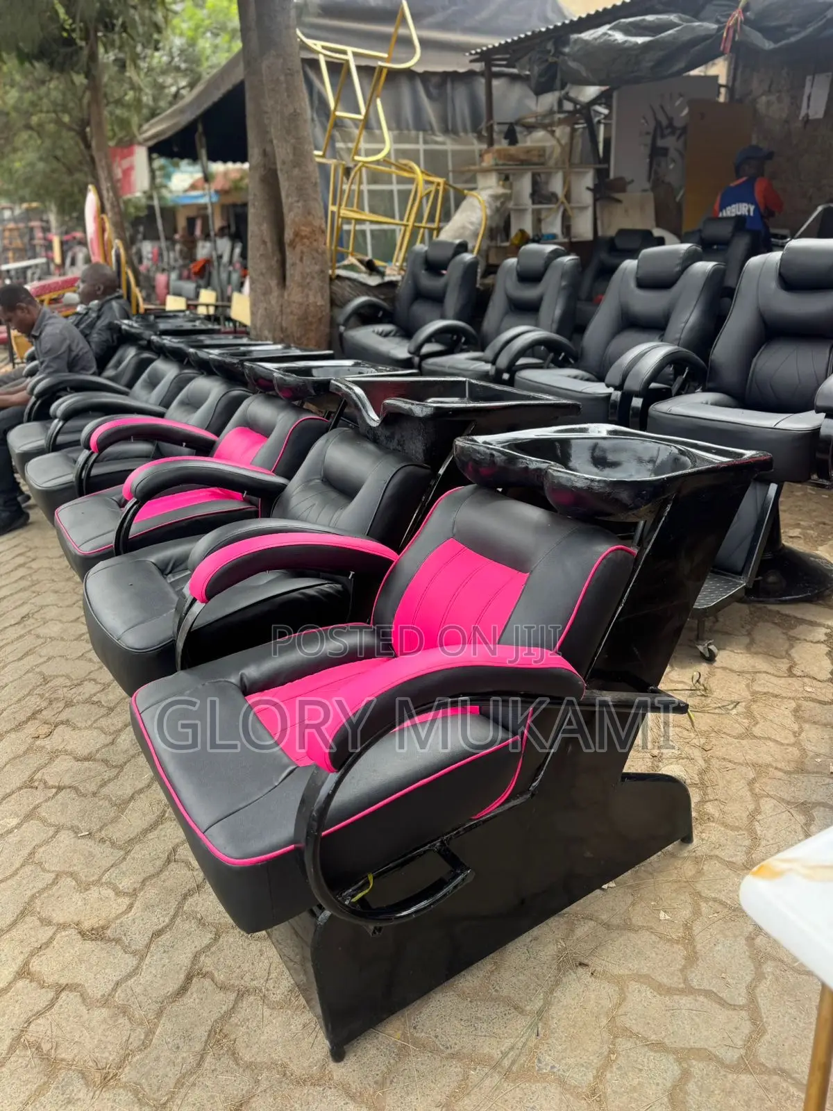 Pink Saloon Sink Chair