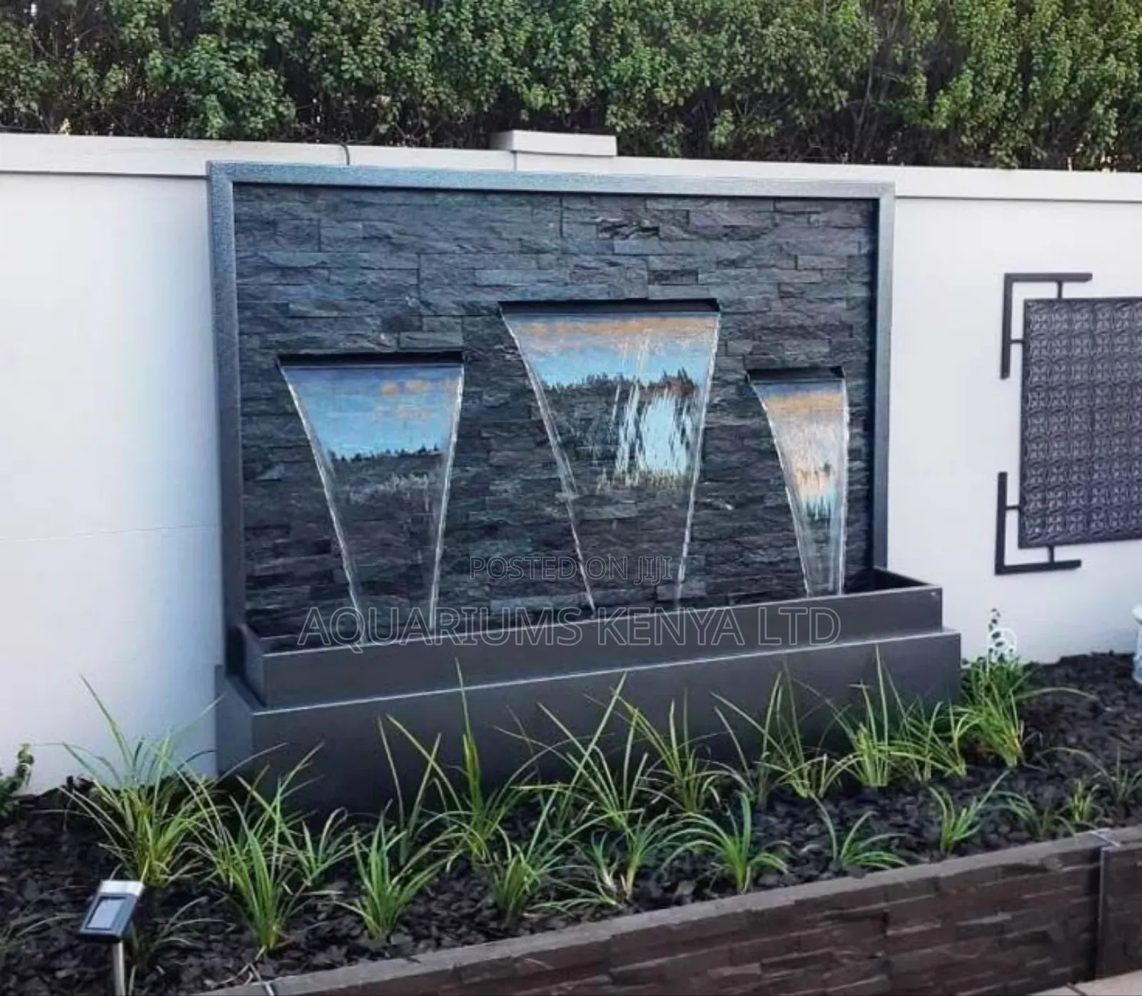 Wall Water Feature , Spillway Fountain Construction Ft