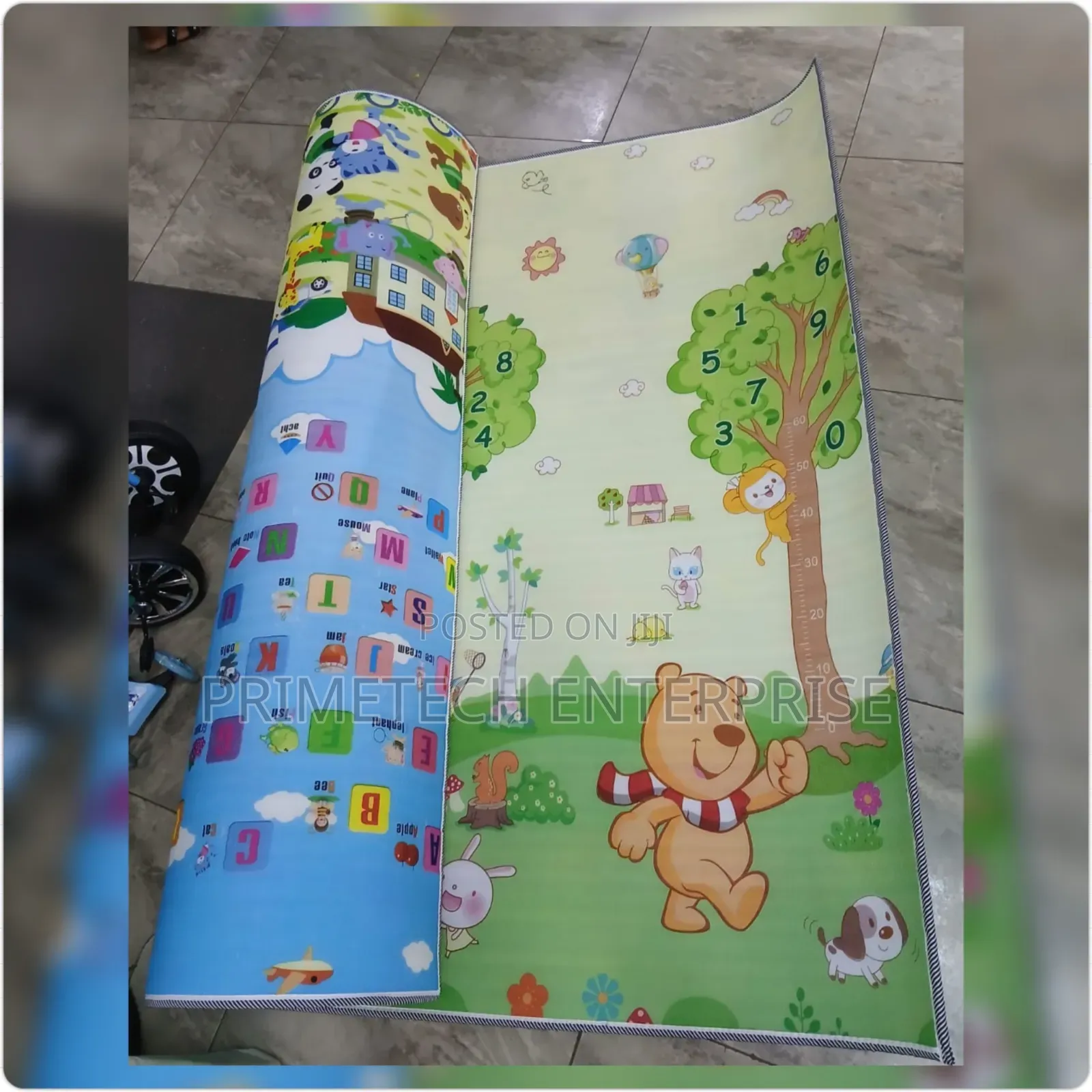 Double Sided Baby Crawling Mat 1.9ft by 2ft