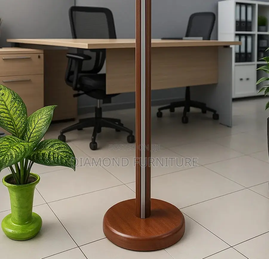 Office Furniture; Wooden Standing Coat Hanger With Classic Design