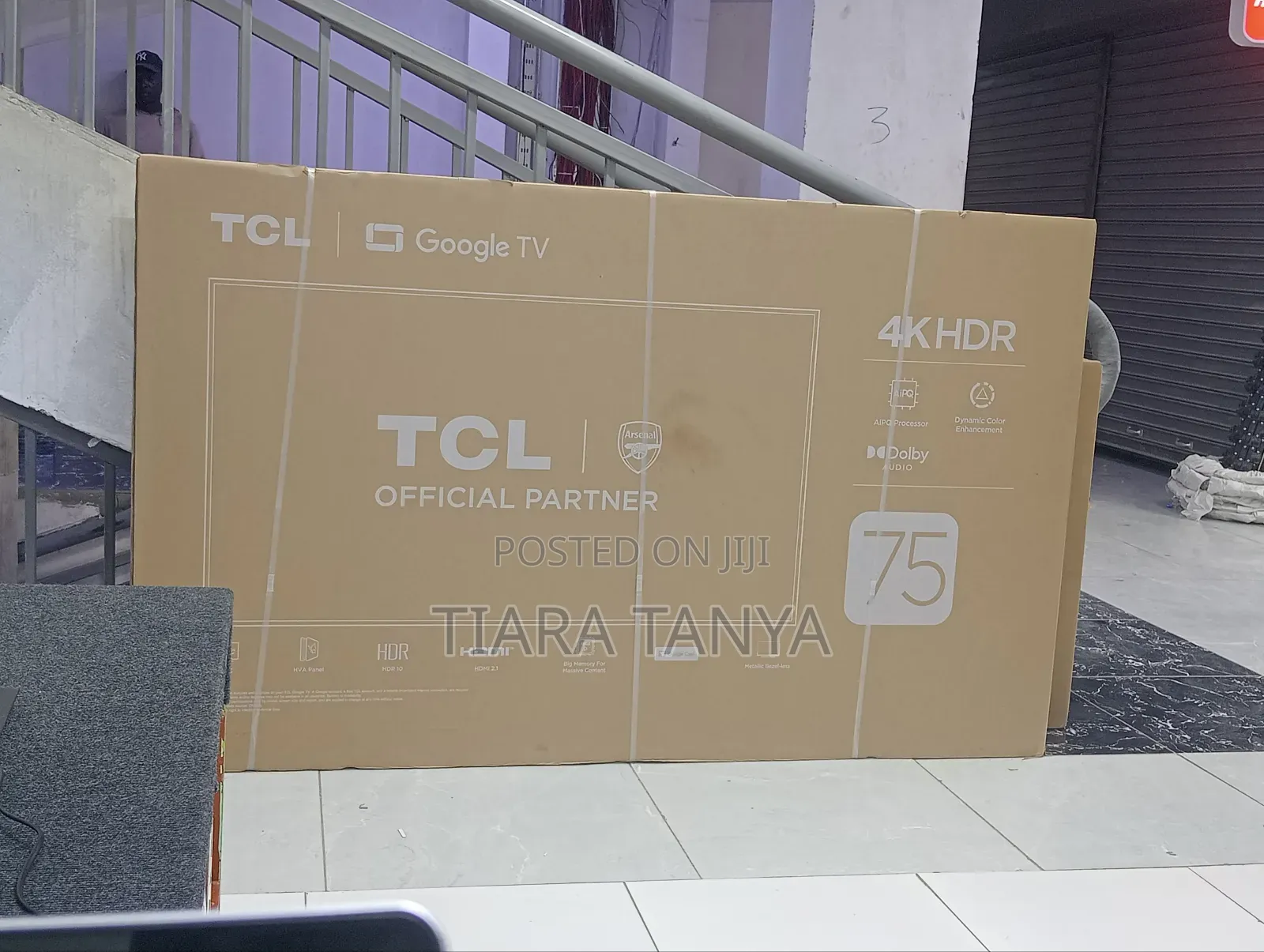 TCL 75" V6c Smart Uhd Google Frameless HDR Tv