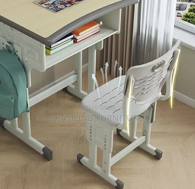 Office Furniture; (Kids Desk) With Double Storage Compartments
