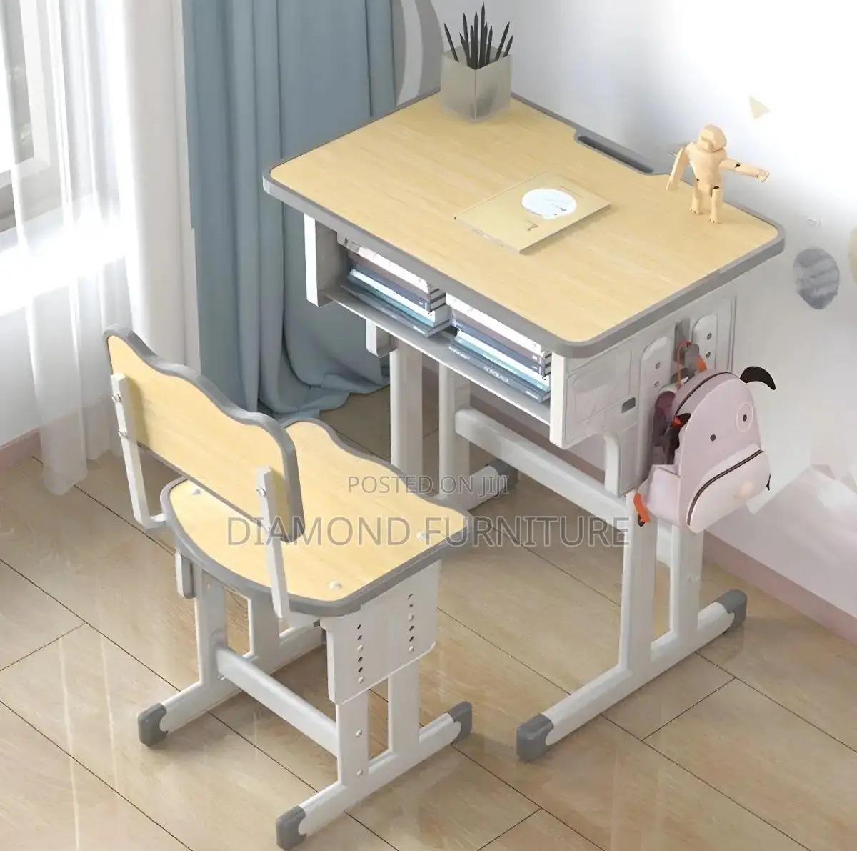 Office Furniture; (Kids Desk) With Double Storage Compartments