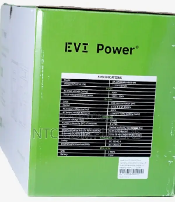 Evi 2000va / 1200w Line Interactive Ups