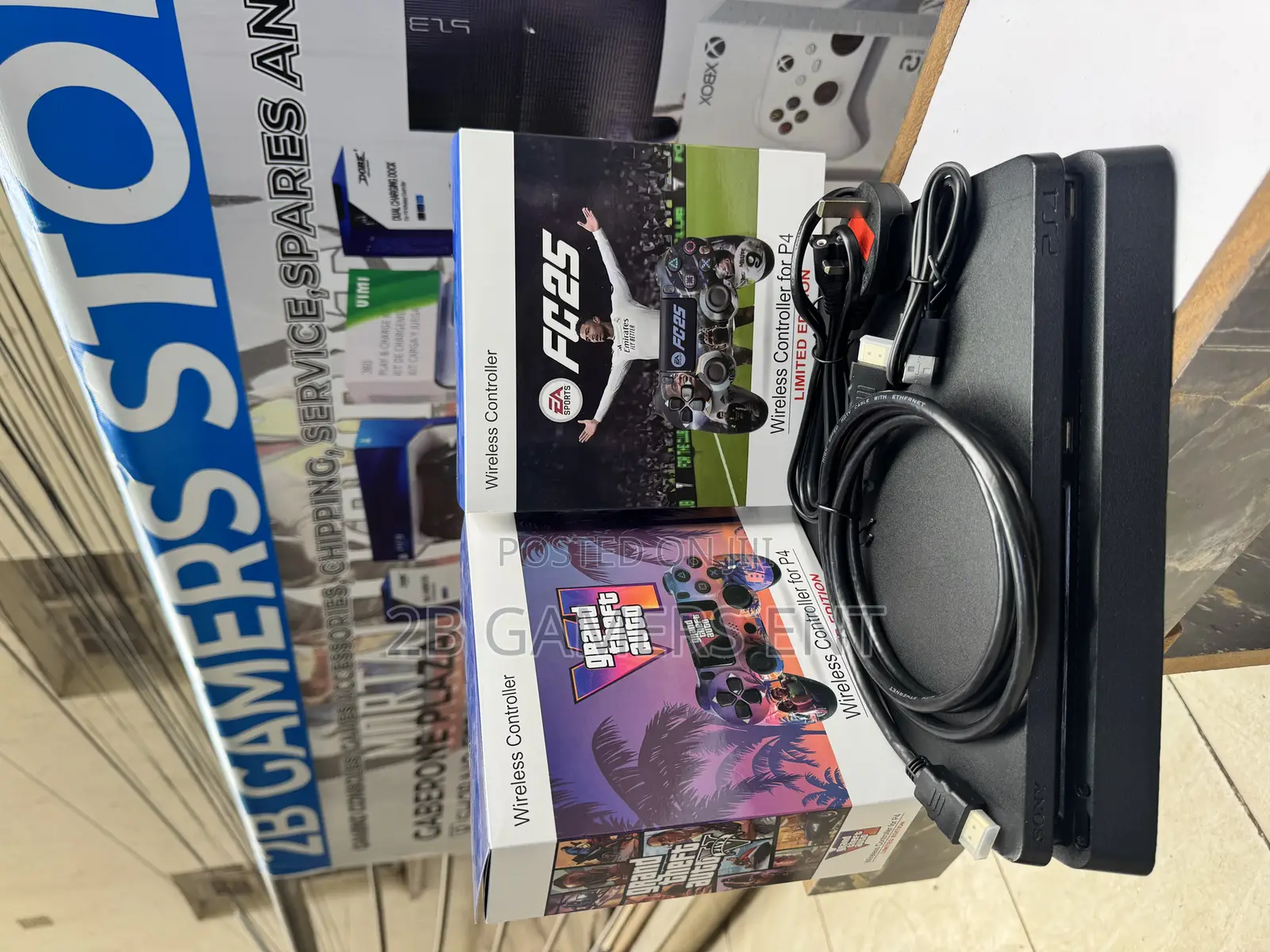 Ps4 Slim 1tb , 18 Games, (2 Pads New)