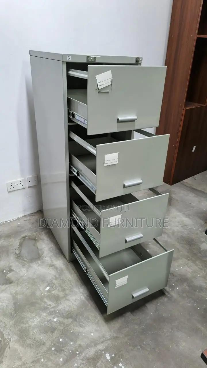 Office Cabinet; Metal File Storage (Office Furniture) 4 Drawers