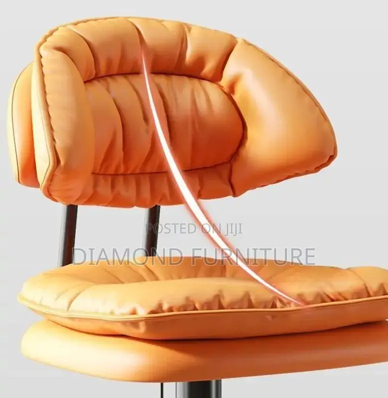 Office Furniture; Luxury Leather Bar Stool With Adjustable Height