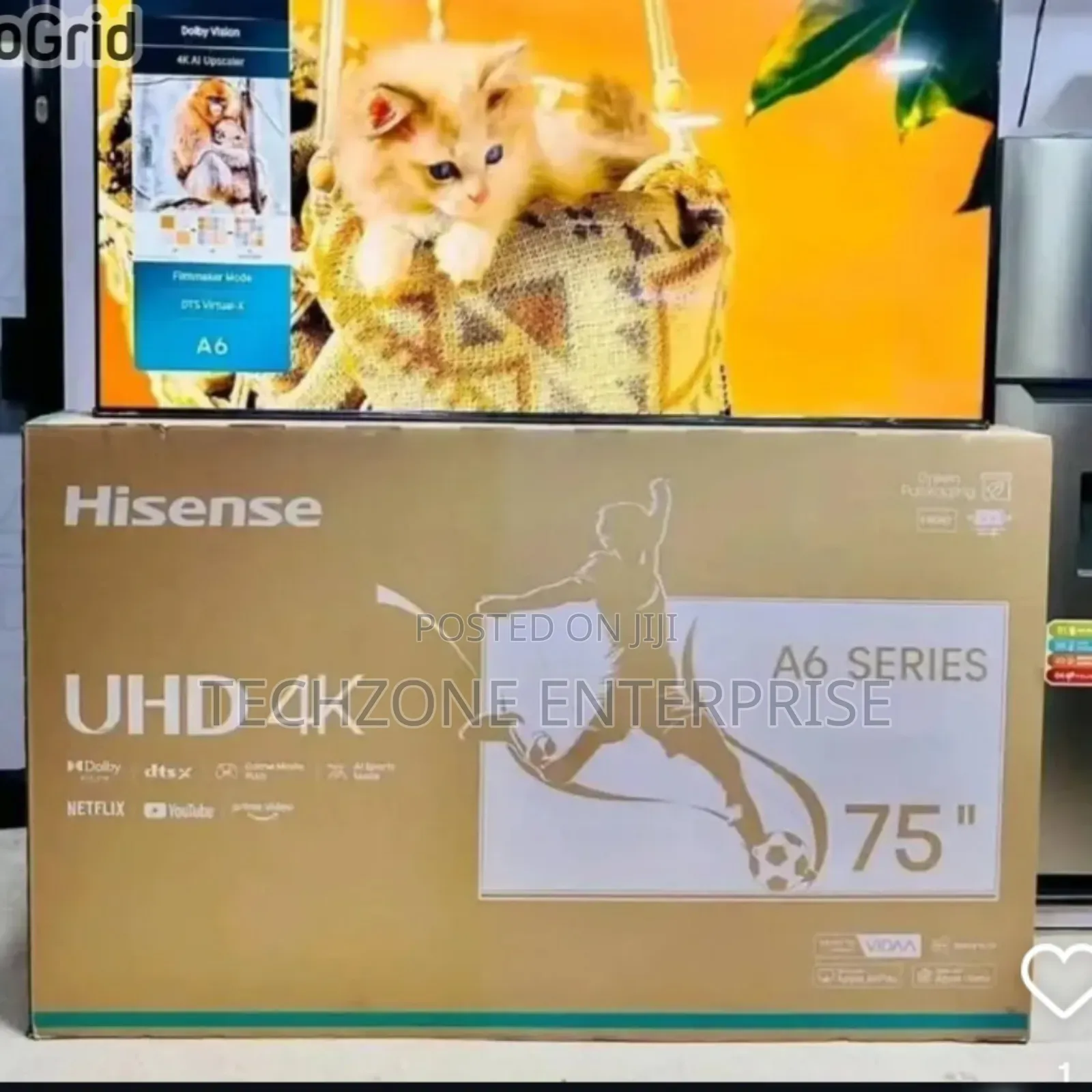 Hisense 75′′ A6n Uhd Smart Frameless Tv – 75a6n Voice Control 