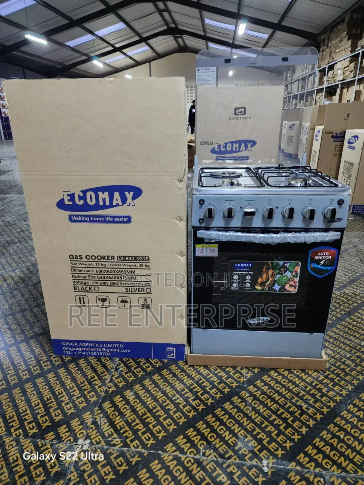 New in Ecomax 60*60 3+1 Standing Cooker