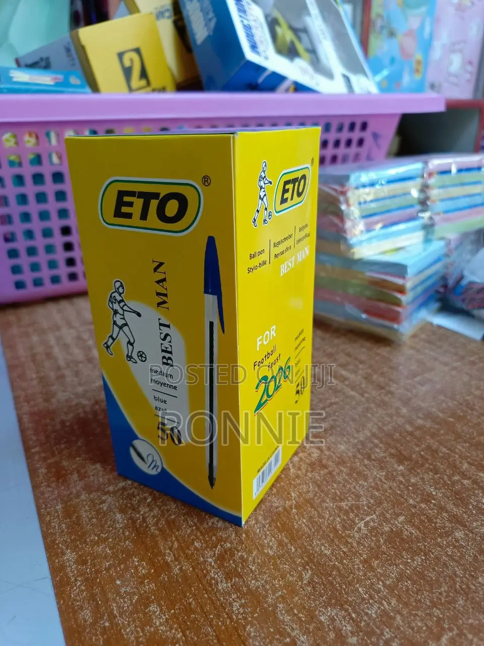Eto Blue Ballpoint Pens – Pack of 50 Biros