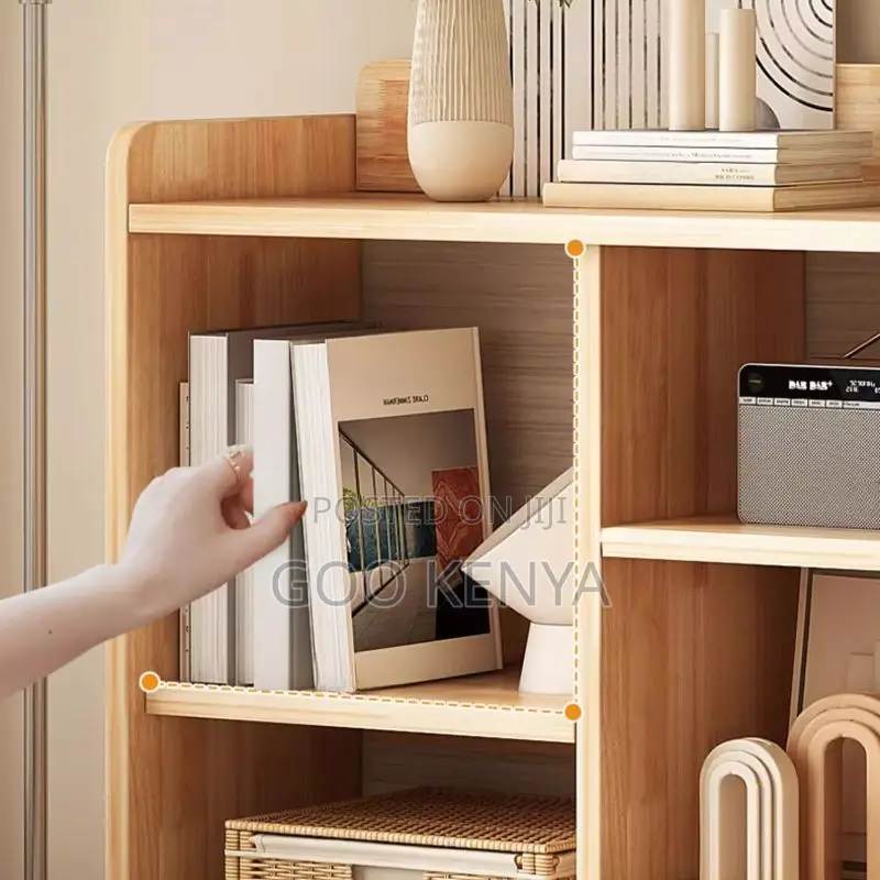 Office Book Case; Free-Standing Display Storage Cabinet