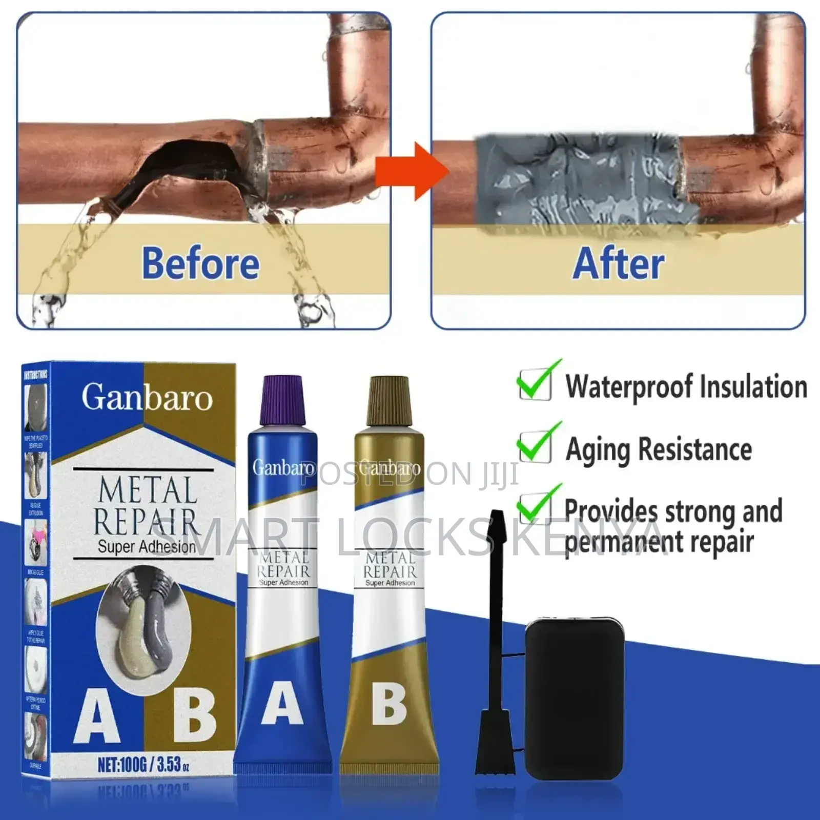 Cold Welding Glue Metal Repair Adhesive Heat Resistance Ab