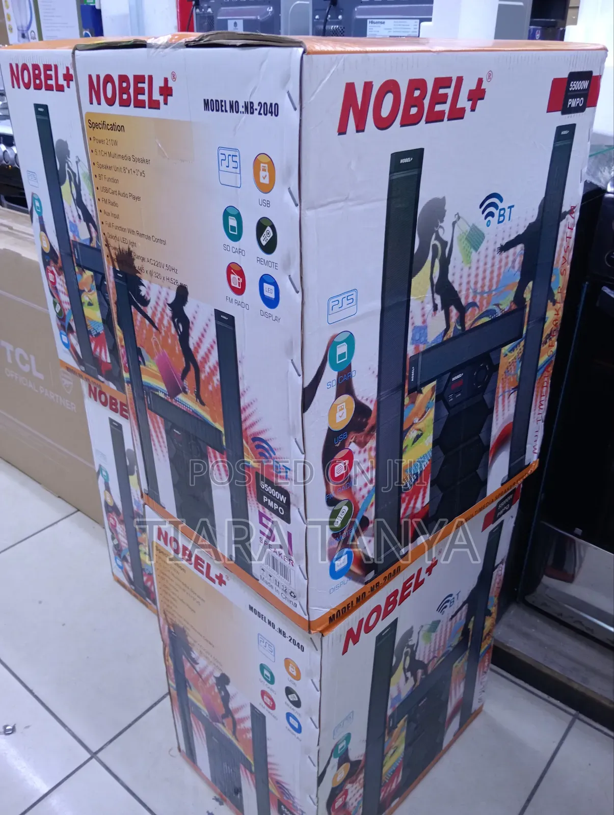 Nobel Nb 2040 5.1 Home Theatre System 5500 Watts