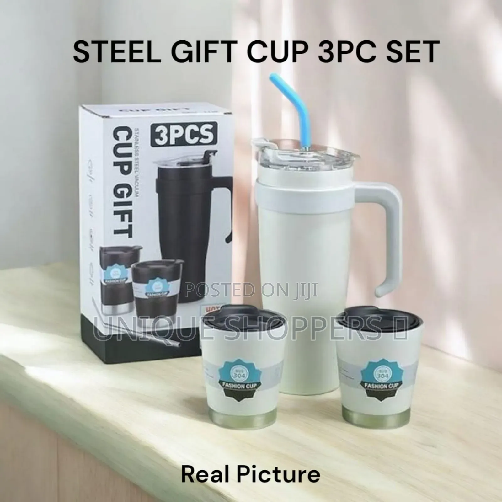 Code 430081
Steel Gift Cup 3pc Set 1bottle +2cup