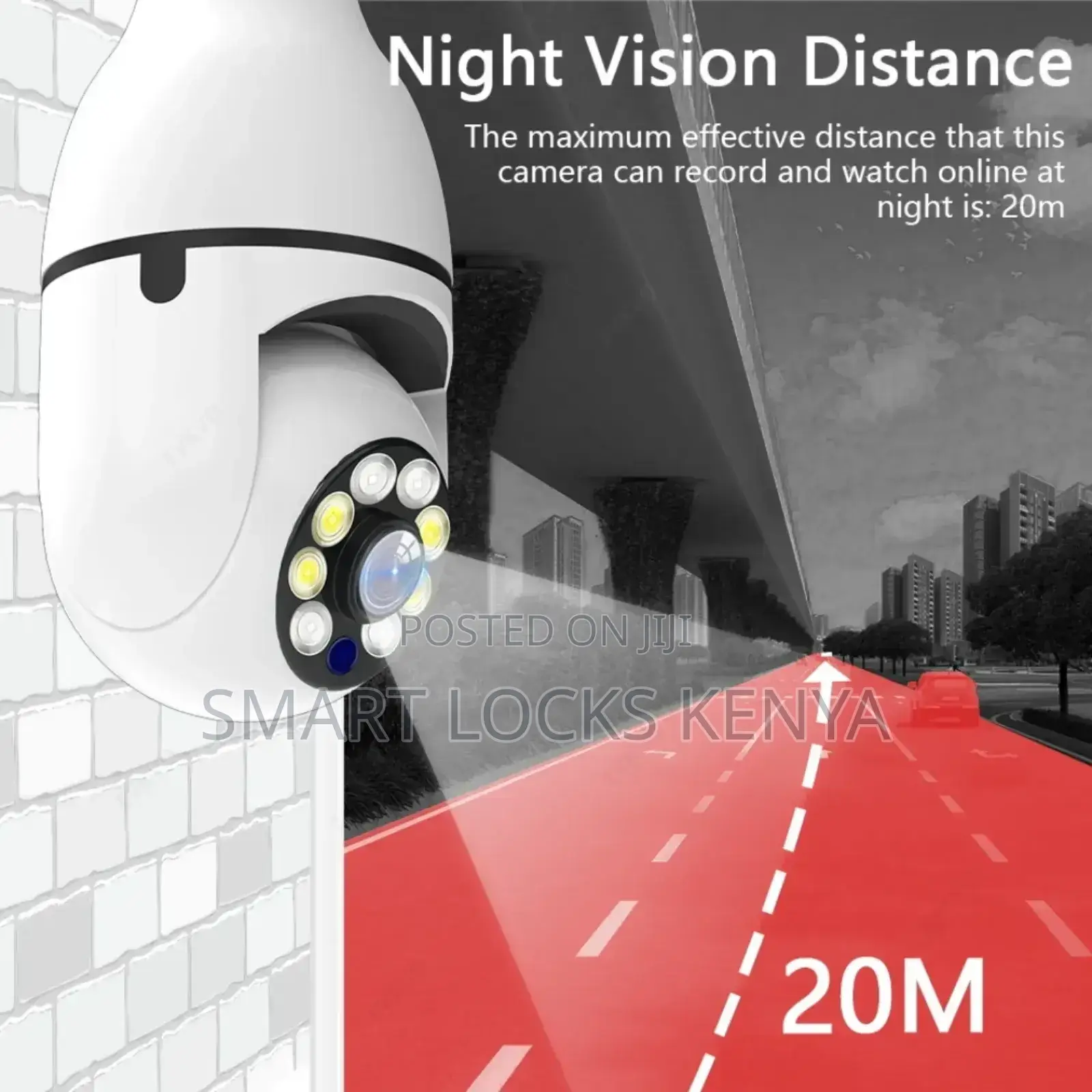 Wifi 1080p Night Vision Wireless 360 Degree CCTV Security Light 360