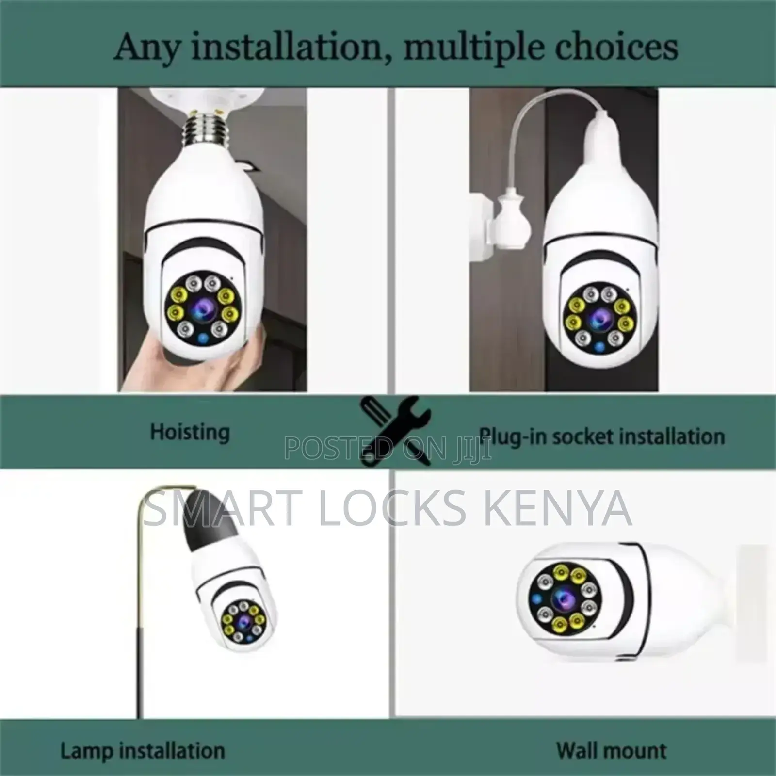 Wifi CCTV Camera 1080p Wireless 360 Degree CCTV Security Light