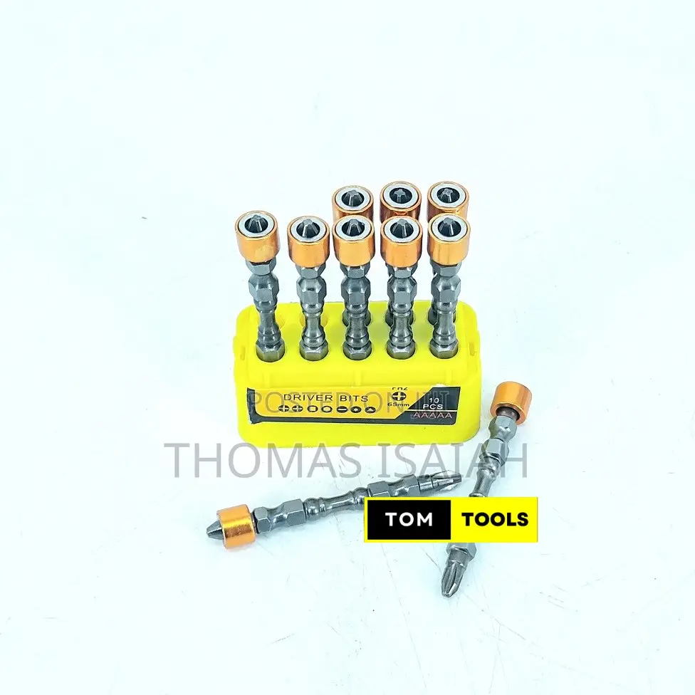 10pcs 65mm Ph2 Magnetic Ring Double Sided Anti Slip Screwdriver Bits