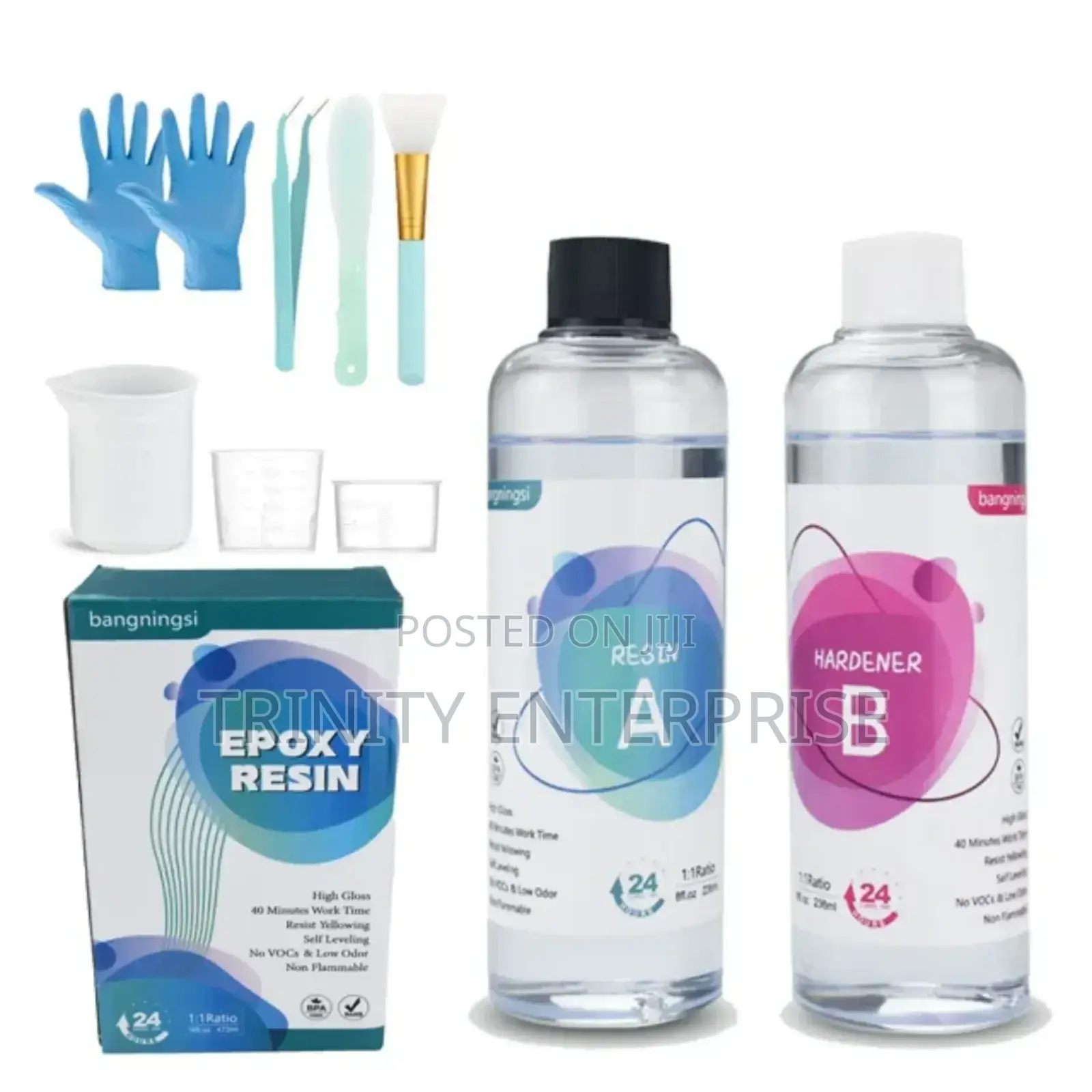 Epoxy Resin Kit 1:1 Diy 500 G