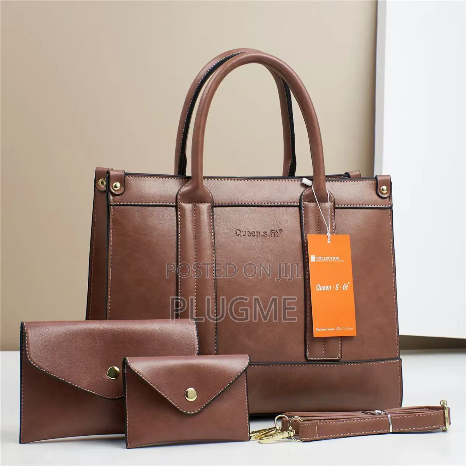 Leather High Quality Queen 3 in 1 Handbags Set