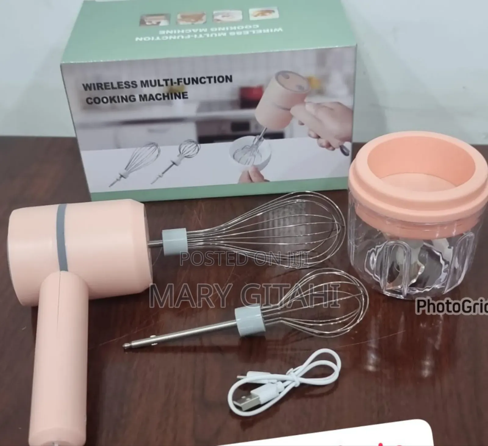 Wireless Multifunction Cooking Machine Whisk Chopper (250ml)