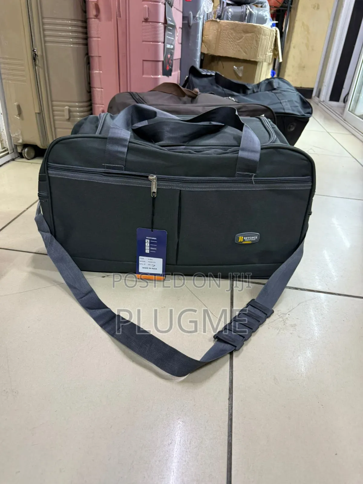 Duffle Bag Travel Durable Fabric 
 Color: Black,Navy,Brown,Grey