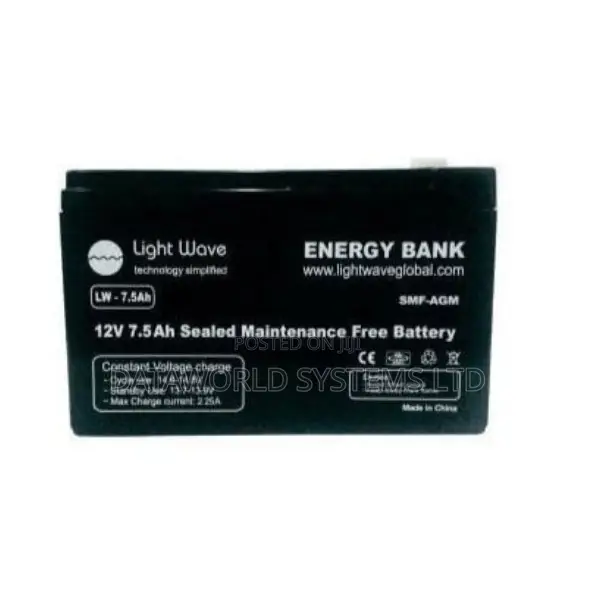 Light Wave 12 v / 7.5 Ah Batery