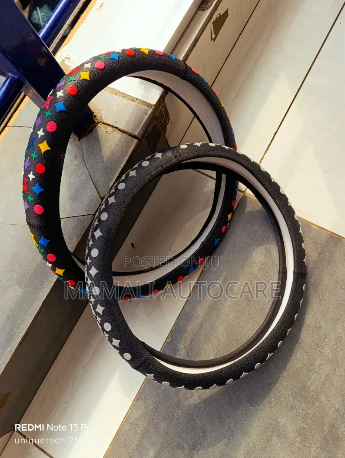 Luxury Lv Steering Cover Universal Anti-Slip Car Interior Accessory