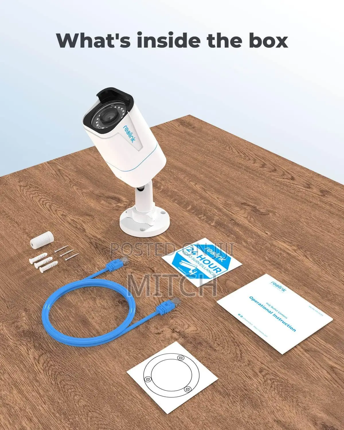 Reolink Poe Camera, Outdoor Ip Camera, 256gb, RLC-810a