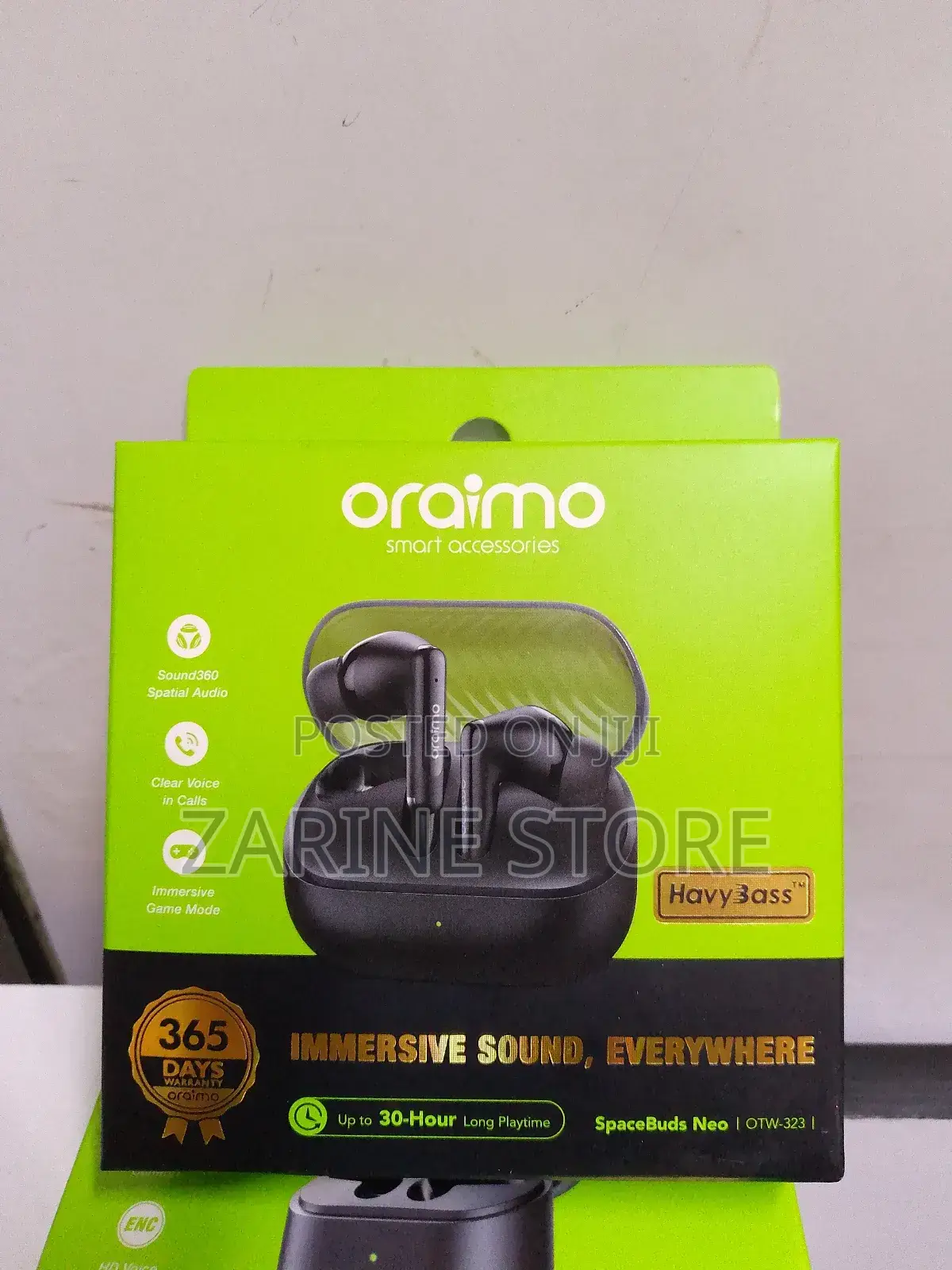 Oraimo Earpods Immersive Sound Havybass Clear Voice in Calls