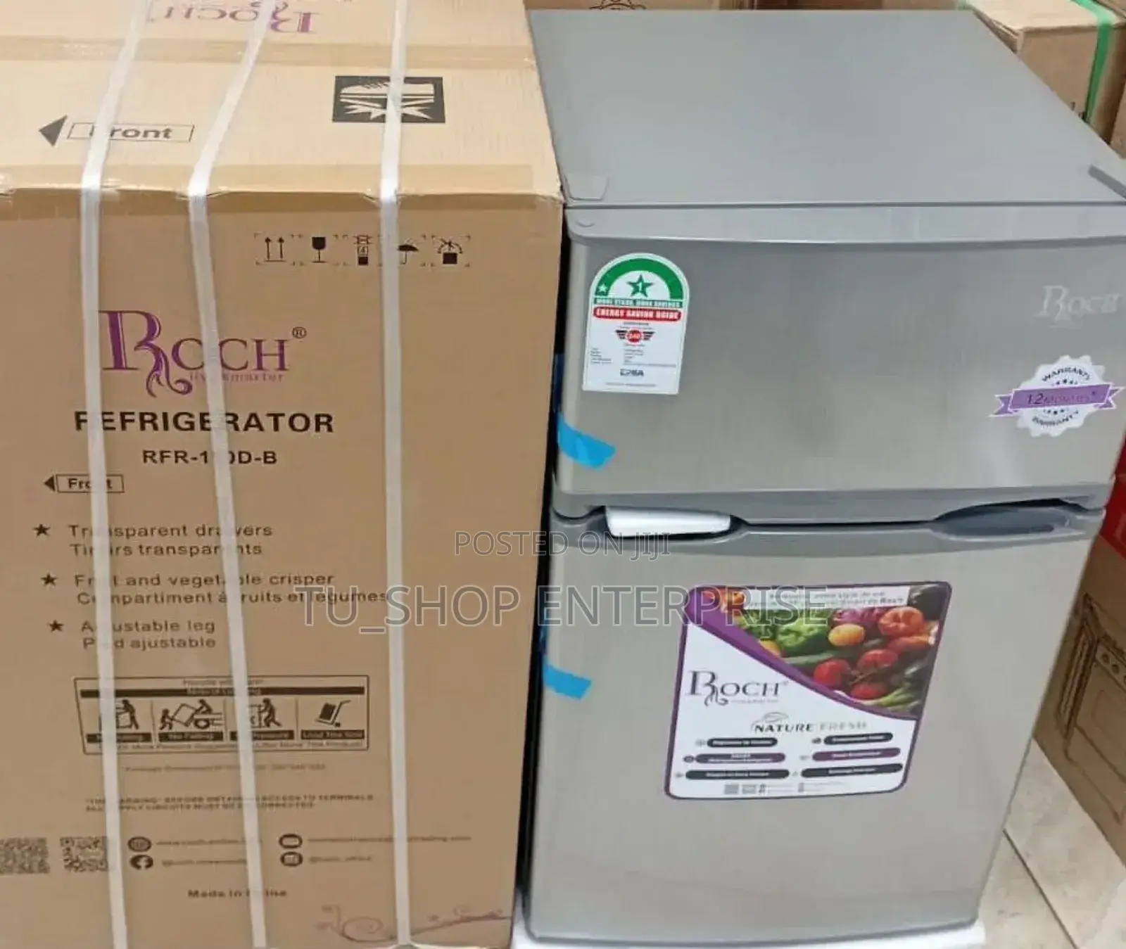 Roch RFR-110-D-B Double Door Fridge 85