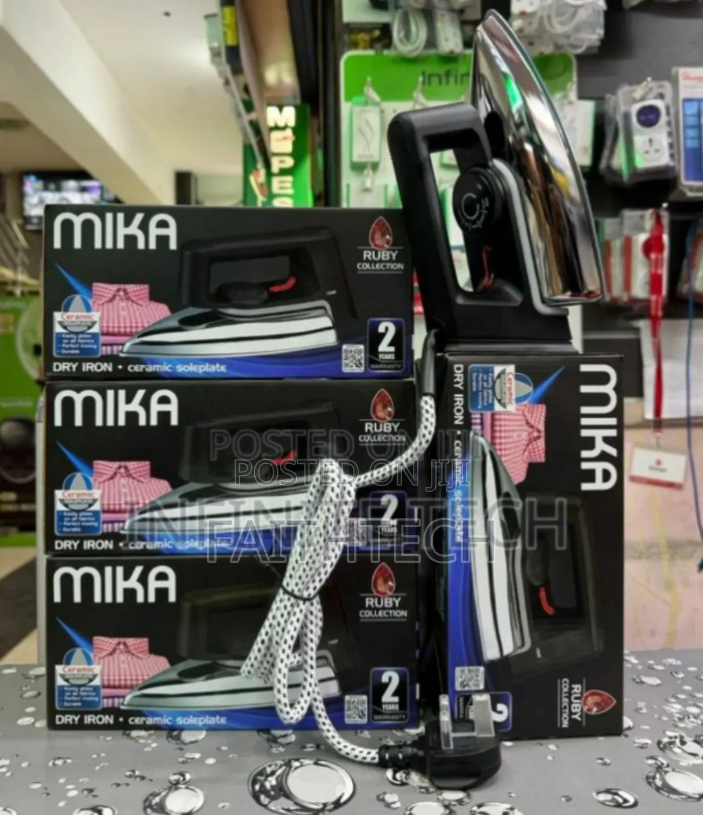 *Mika Dry Iron Ceramic Soleplate
