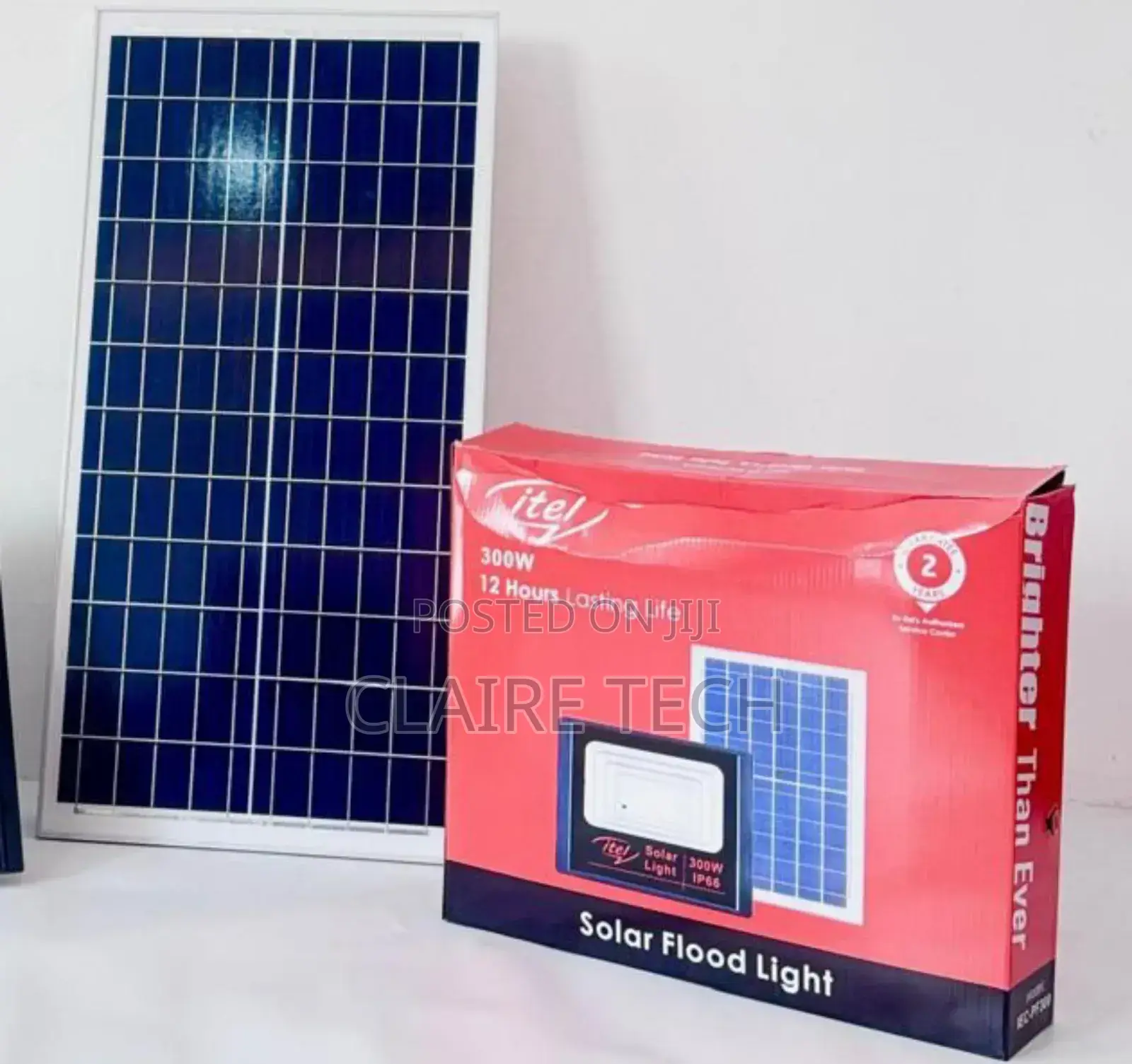 Itel Solar Powered 300watts Solar Floodlight